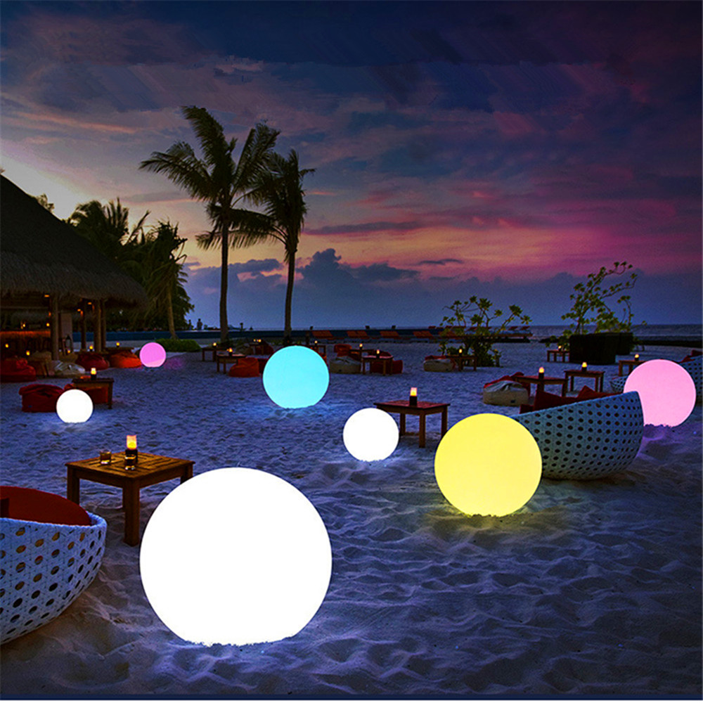 Outdoor Lighting For Backyard - Rechargeable LED Glowing Ball Light for