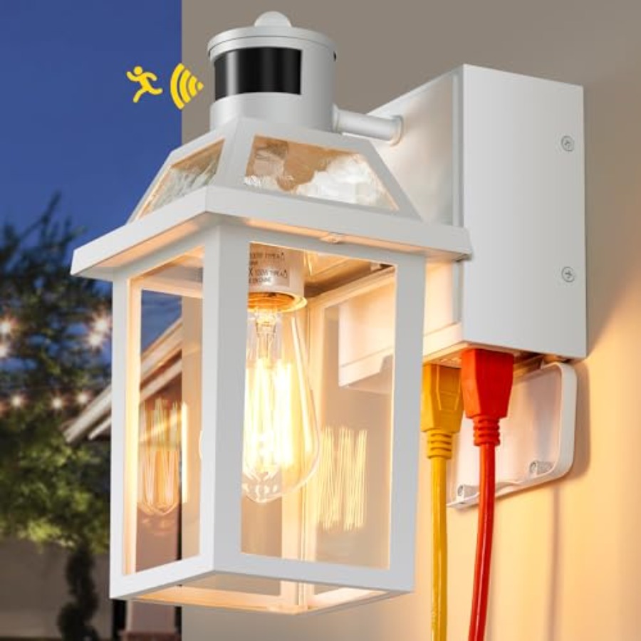 Porch Lights with GFCI Outlet, - đánh giá và giá Outdoor Lighting No Outlet