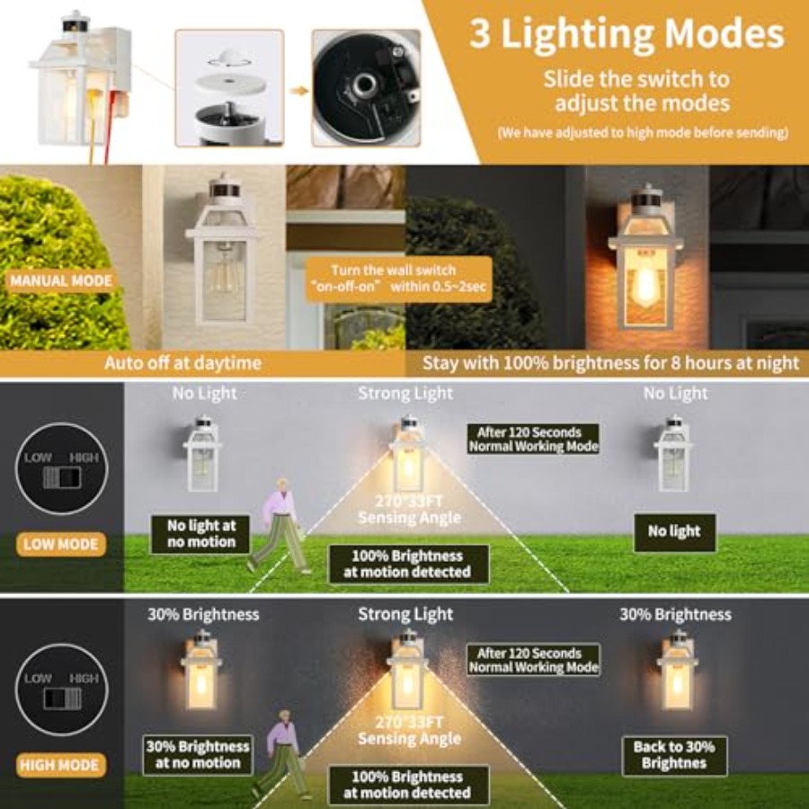 Porch Lights with GFCI Outlet, - đánh giá và giá Outdoor Lighting No Outlet