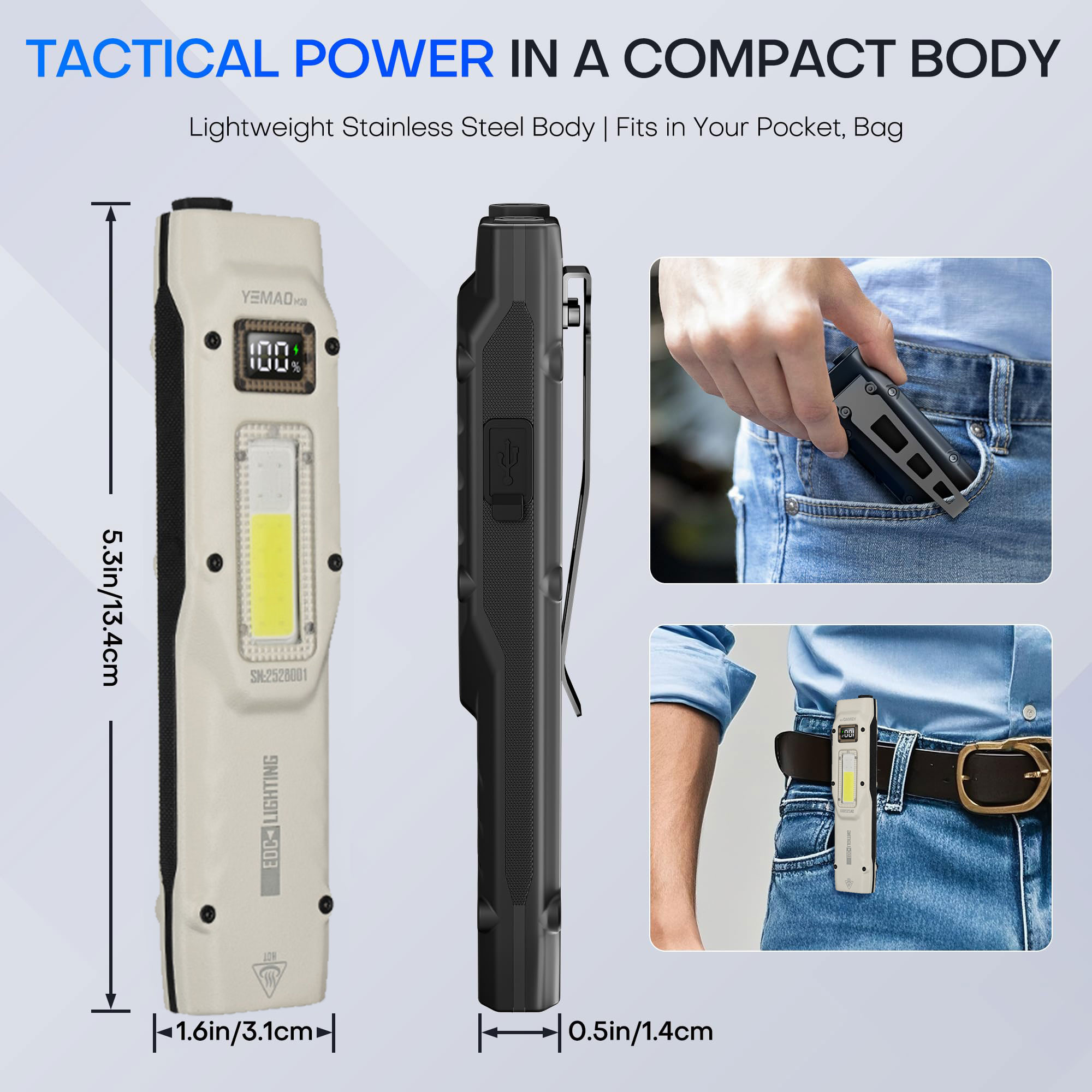 Portable 880LM YEMAO M28 Ultra - đánh giá và giá Outdoor Lighting Setup