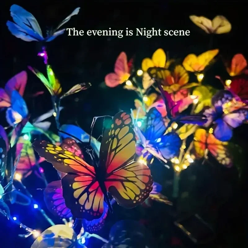 Solar LED Butterfly Garden Lig - đánh giá và giá Outdoor Lighting For Backyard