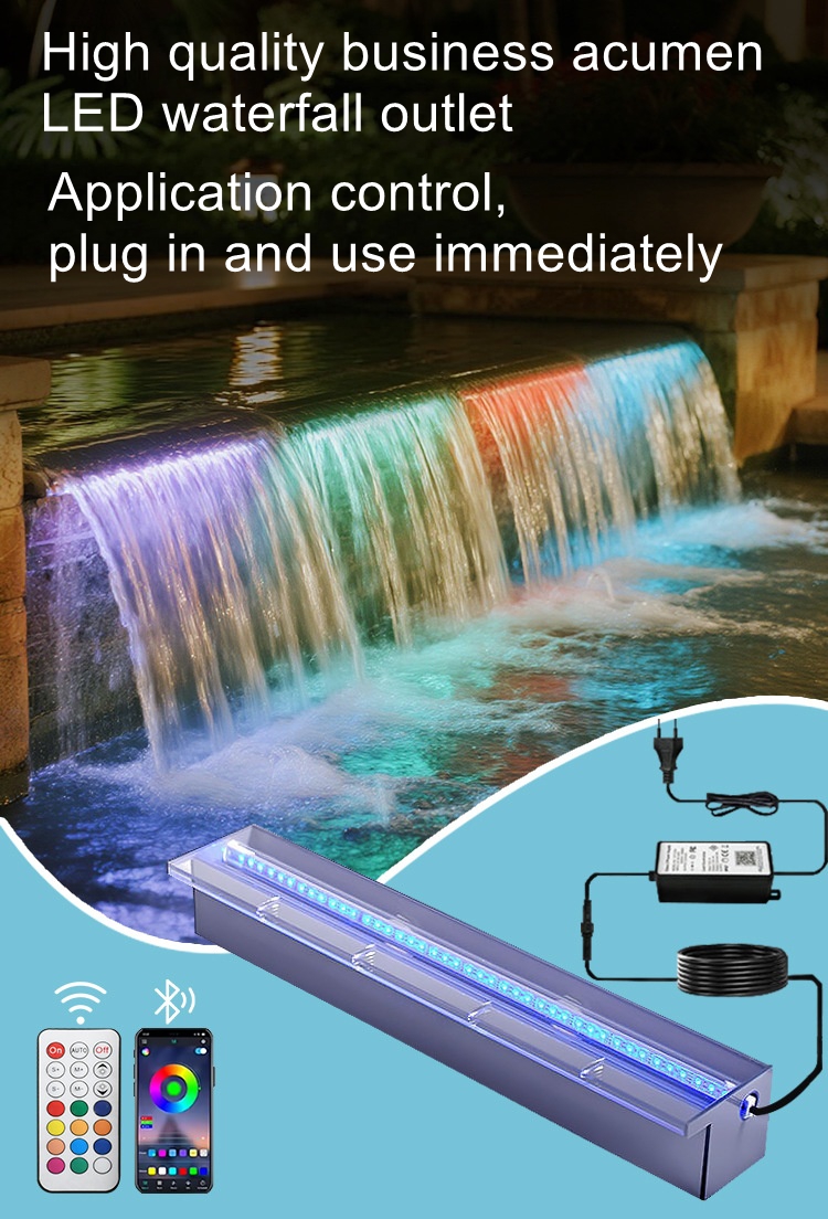 Acrylic waterfall outlet court - đánh giá và giá Outdoor Lighting No Outlet