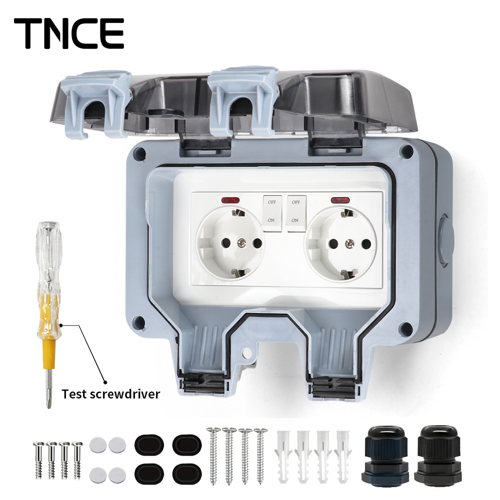 TNCE IP66 Waterproof Socket ou - đánh giá và giá Outdoor Lighting No Outlet