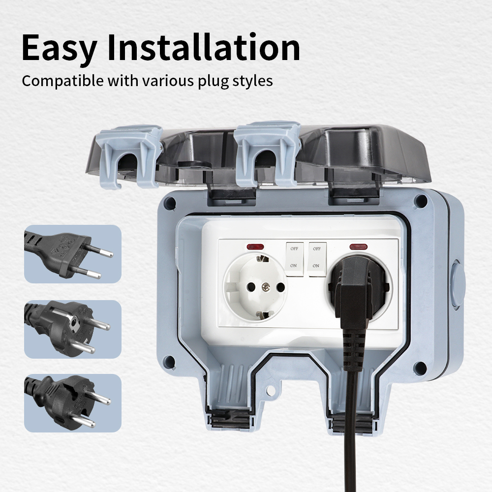 TNCE IP66 Waterproof Socket ou - đánh giá và giá Outdoor Lighting No Outlet