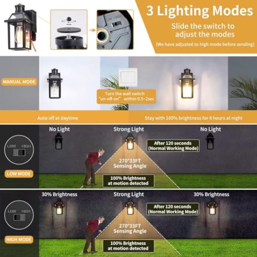 Porch Lights with GFCI Outlet, - đánh giá và giá Outdoor Lighting No Outlet