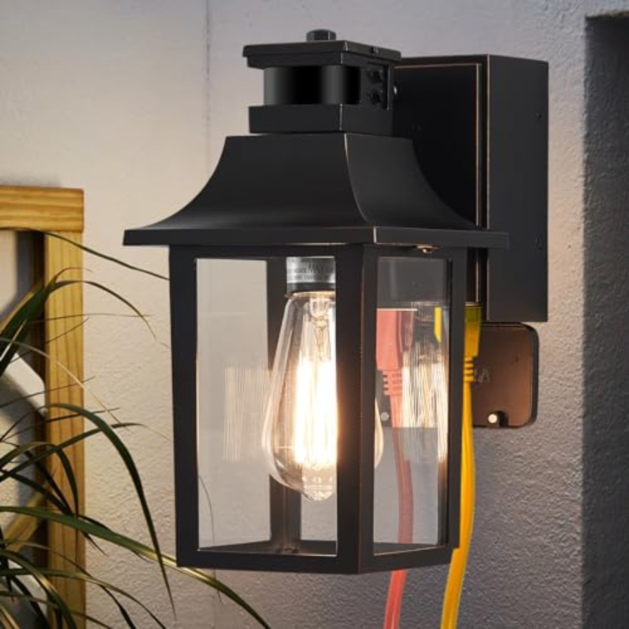 Porch Light with GFCI Outlet D - đánh giá và giá Outdoor Lighting No Outlet