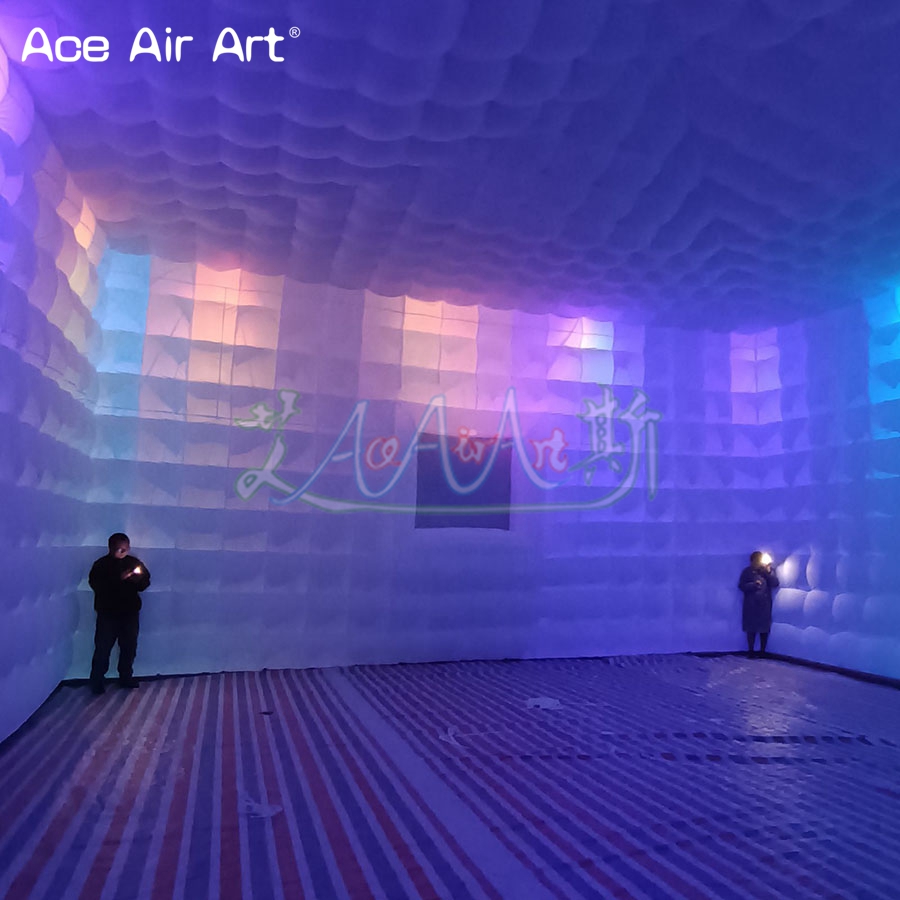 Inflatable Cube Tent with LED  - đánh giá và giá Outdoor Lighting No Outlet