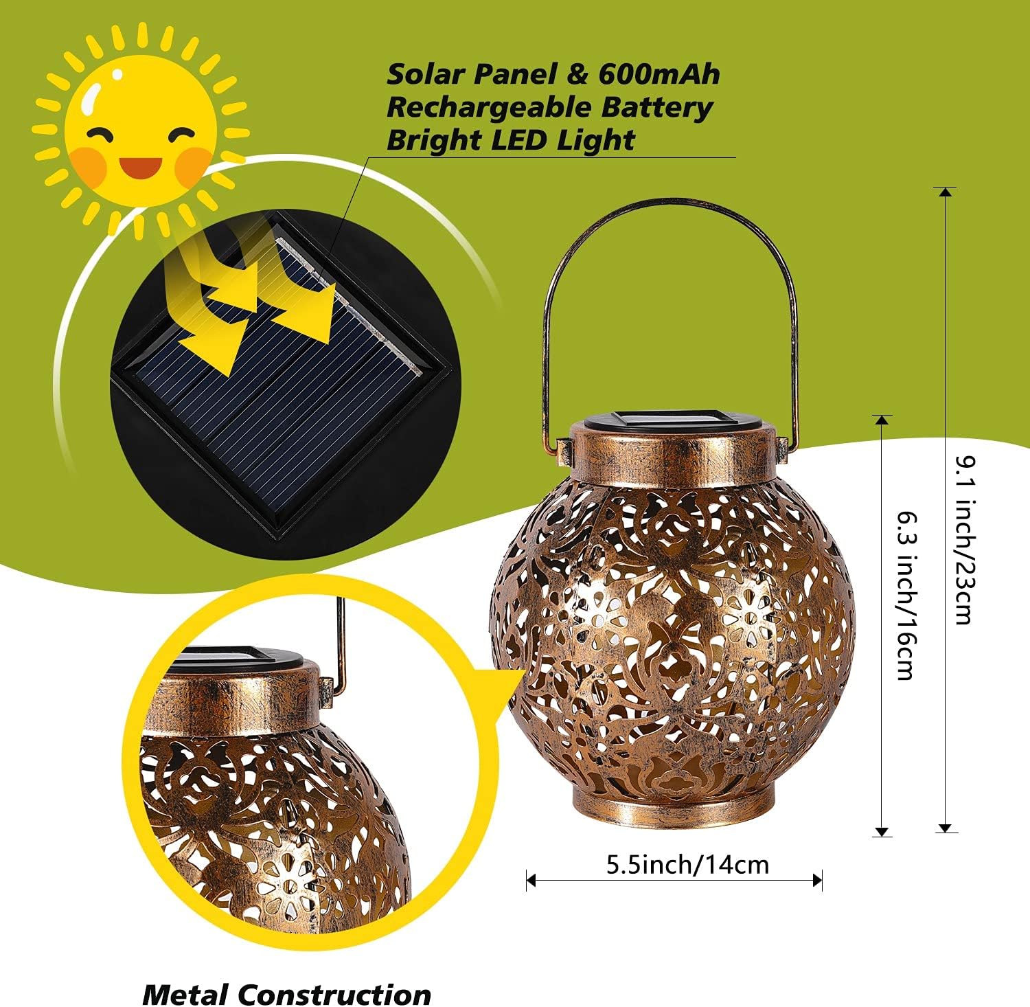 1-6PCS Moroccan Solar Lanterns - đánh giá và giá Outdoor Lighting For Backyard
