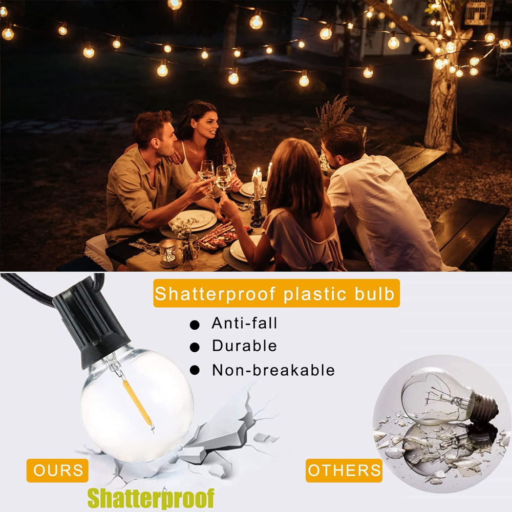 8M/15M G40 Globe String Lights - đánh giá và giá Outdoor Lighting For Backyard