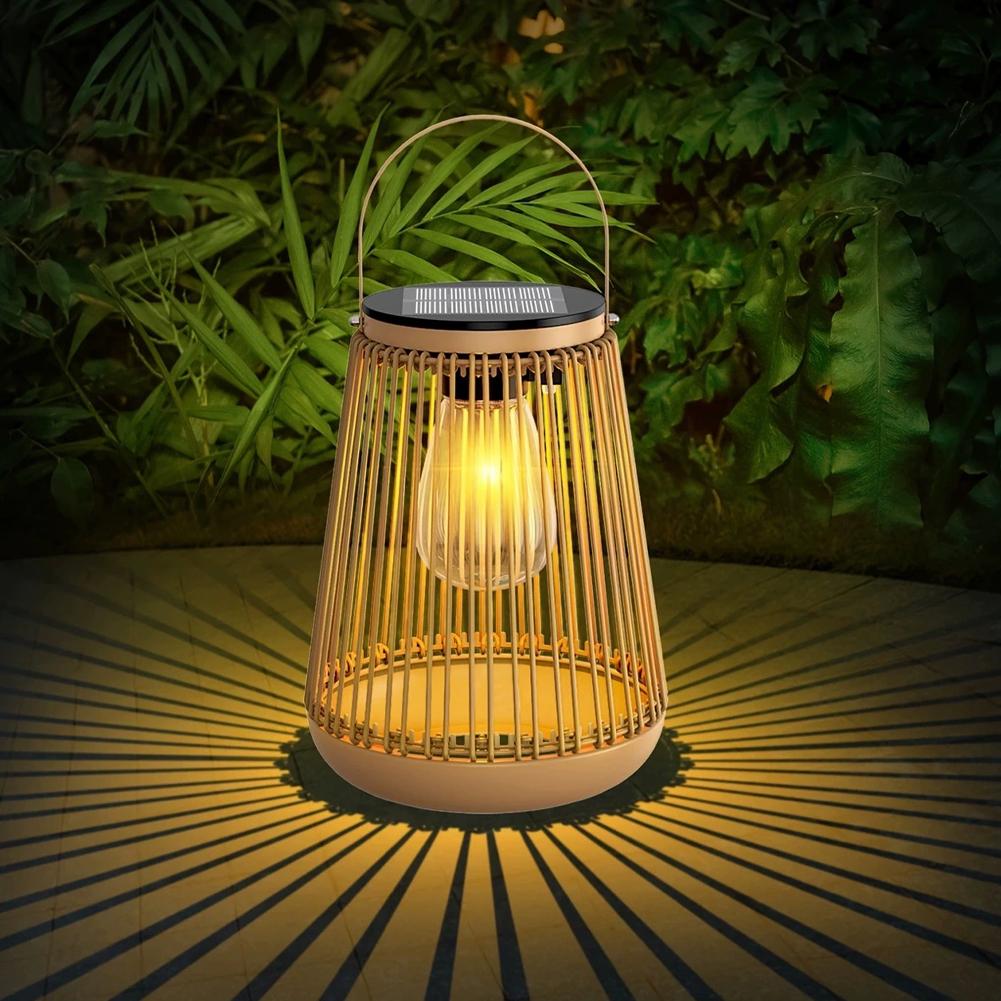 IP65 Waterproof Solar Rattan L - đánh giá và giá Outdoor Lighting For Backyard