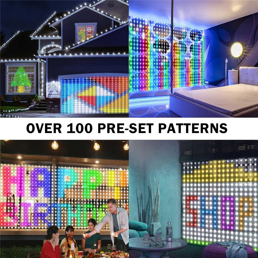 1/2PCS 400LED Curtain Lights L - đánh giá và giá Outdoor Lighting Remote Control