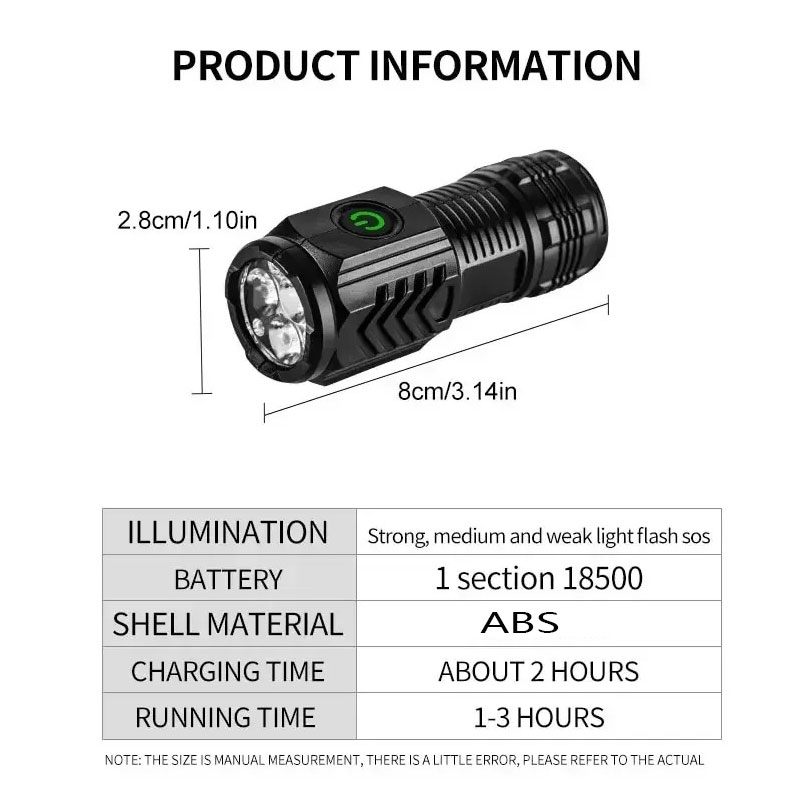 Mini 3LED Flashlight With Pen  - đánh giá và giá Outdoor Lighting Setup