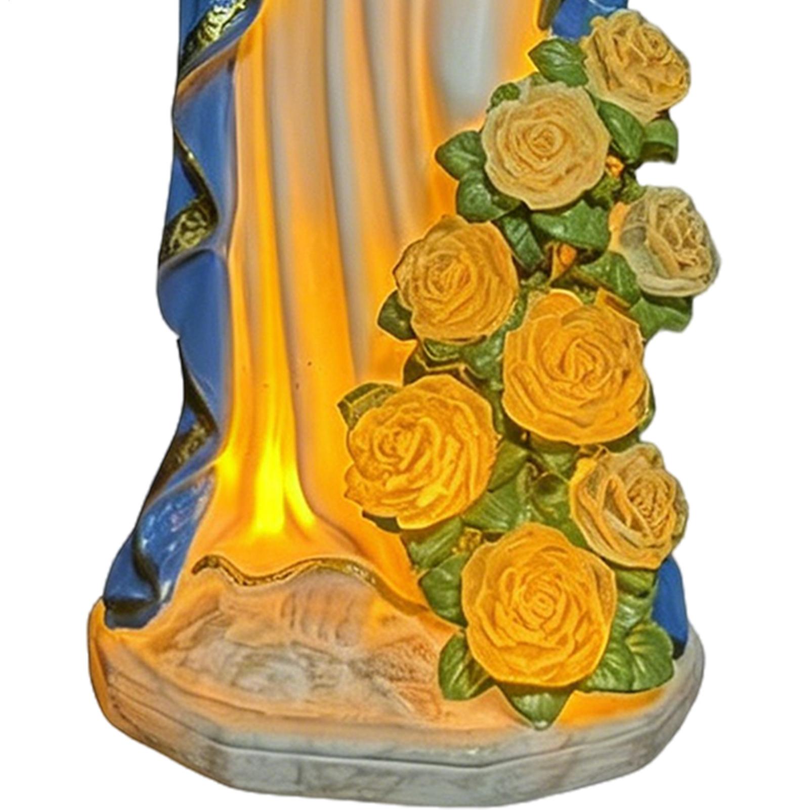 Solar Virgin Mary Statue Outdo - đánh giá và giá Outdoor Lighting For Backyard