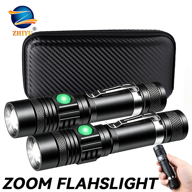 T6 LED Rechargeable Flashlight - đánh giá và giá Outdoor Lighting Setup