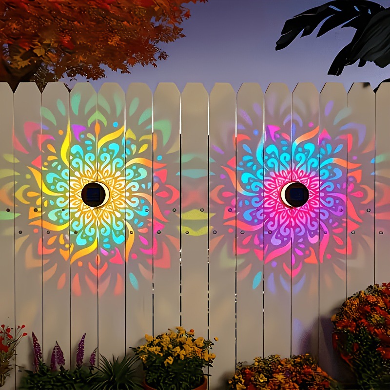 Solar LED Wall Light Mandala P - đánh giá và giá Outdoor Lighting For Backyard