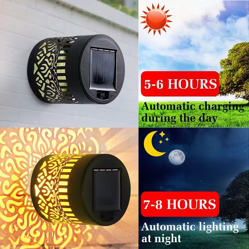 Solar LED Wall Light Mandala P - đánh giá và giá Outdoor Lighting For Backyard