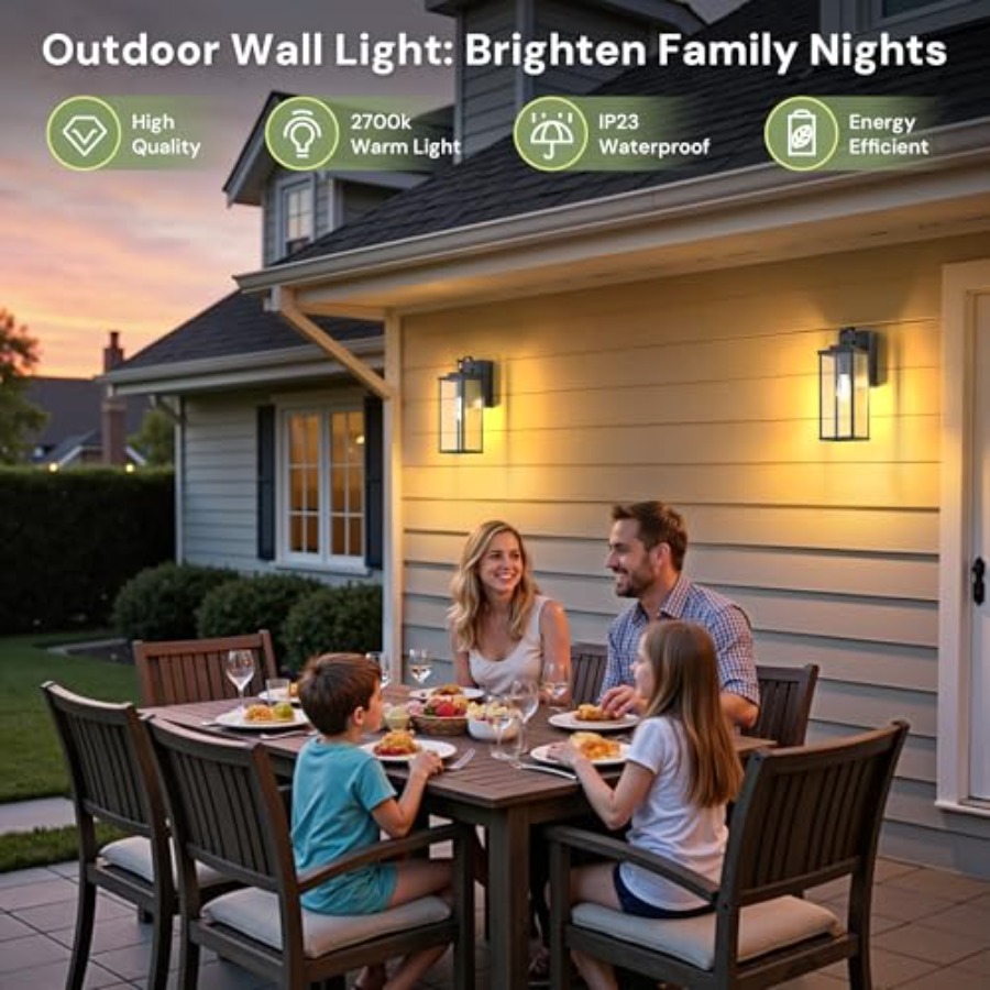 Upgraded Dusk to Dawn Outdoor  - đánh giá và giá Outdoor Lighting No Outlet