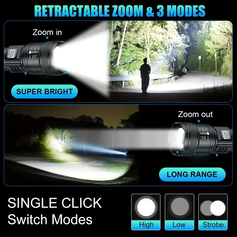 Tactical LED Flashlight 2000LM - đánh giá và giá Outdoor Lighting Diy