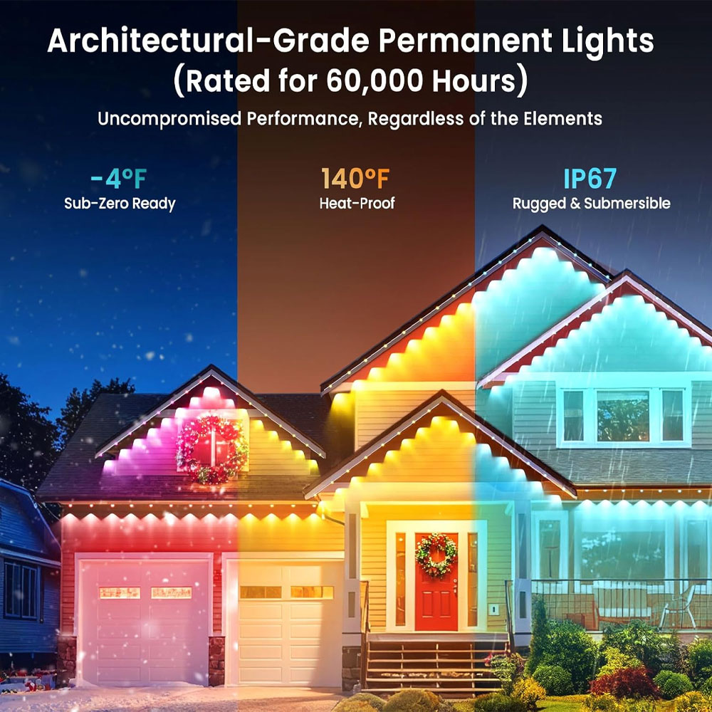 Permanent Outdoor Eaves Lights - đánh giá và giá Outdoor Lighting Remote Control