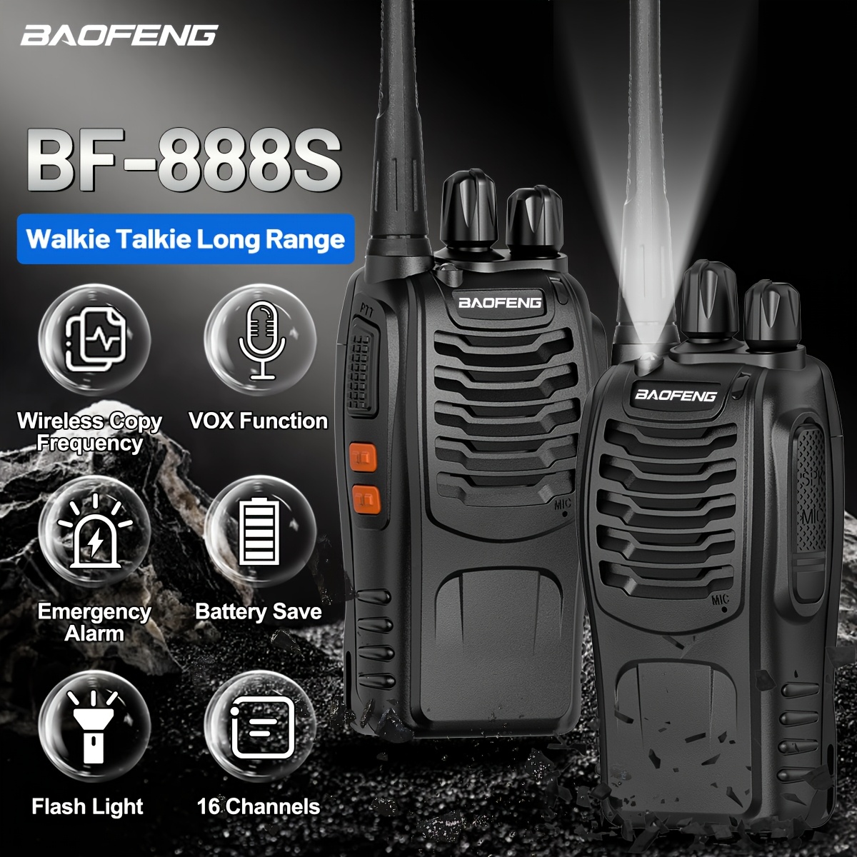 Baofeng Long Range Walkie Talk - đánh giá và giá Outdoor Lighting Portable