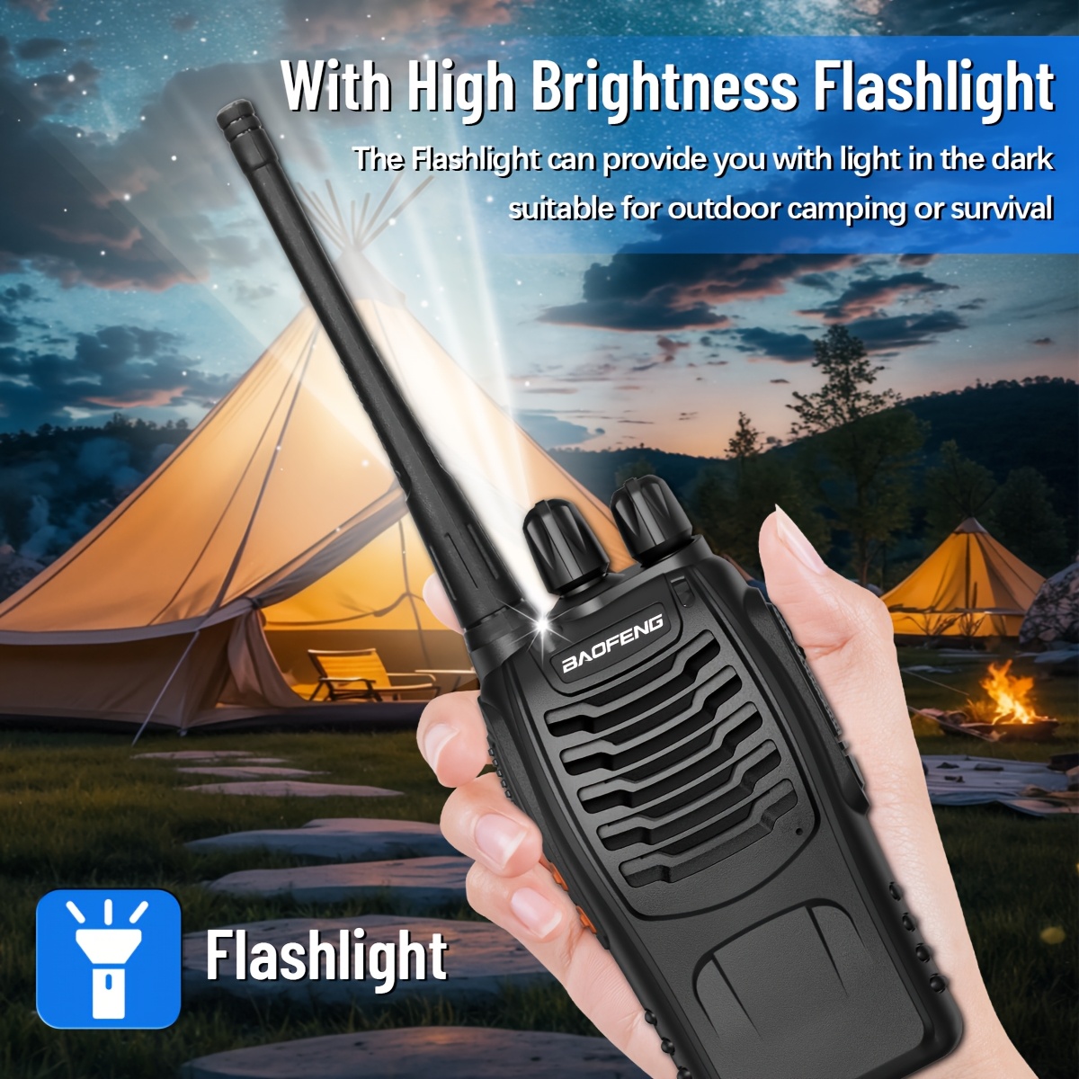 Baofeng Long Range Walkie Talk - đánh giá và giá Outdoor Lighting Portable